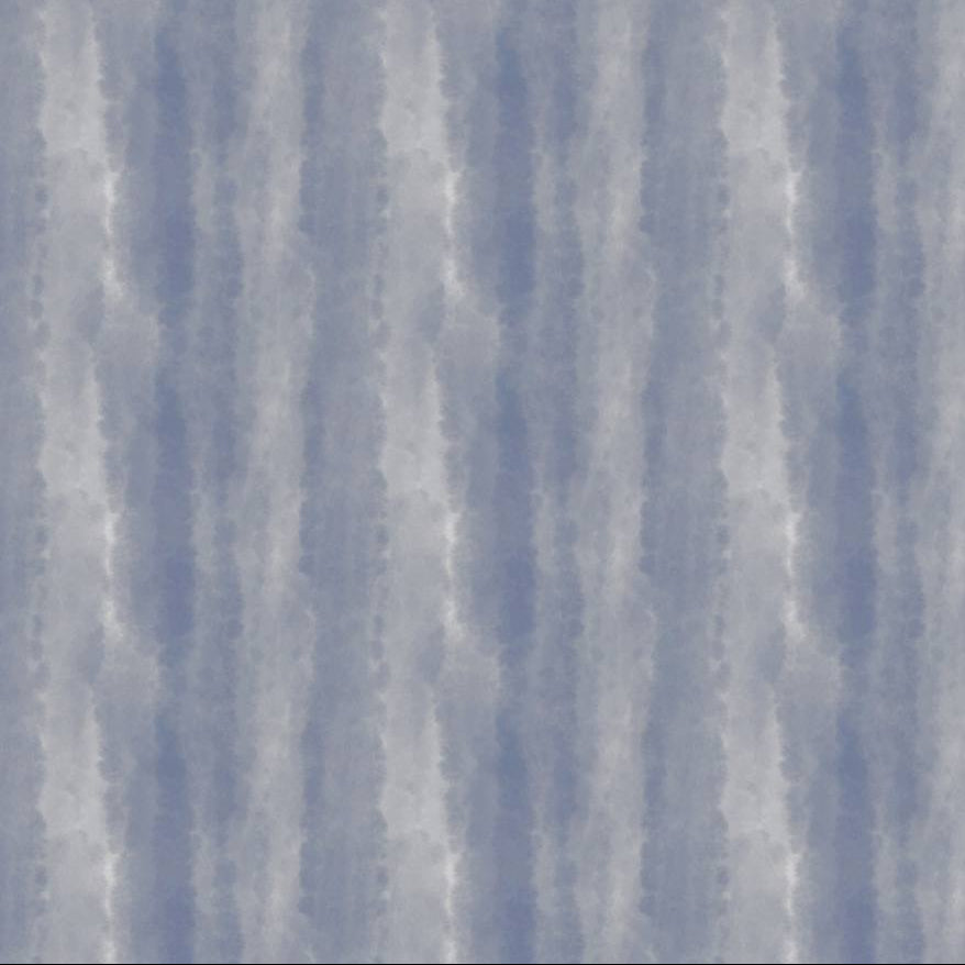 Indigo Tie-Dye wallpaper design — soft watercolour streaks in dusty indigo-blue on white