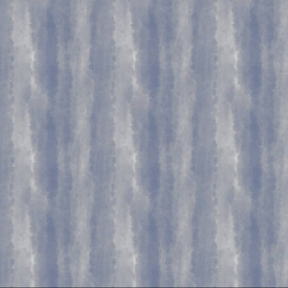 Indigo Tie-Dye wallpaper design — soft watercolour streaks in dusty indigo-blue on white