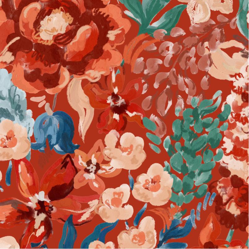 Intense Flowers IV-PAMPA Wallcoverings