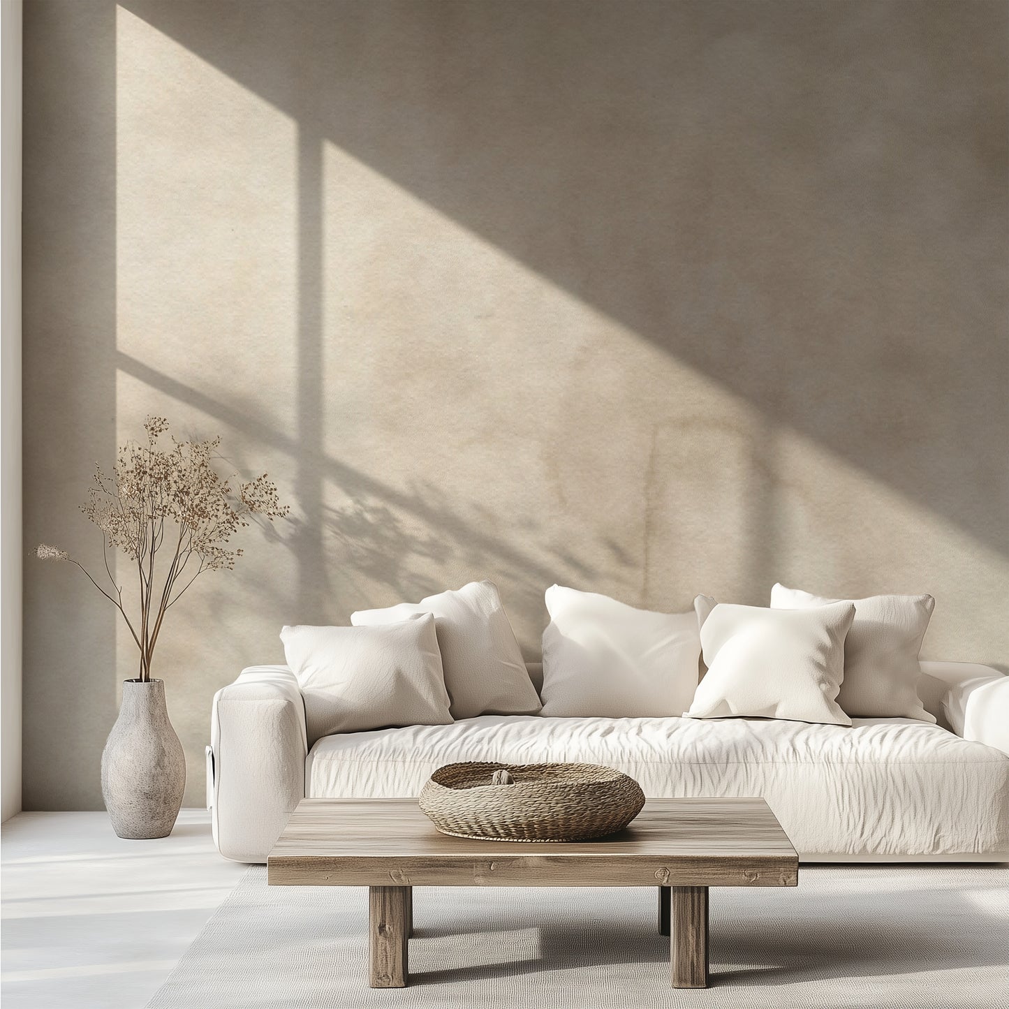 Modern Oasis Ivory - Murals Collection-PAMPA Wallcoverings