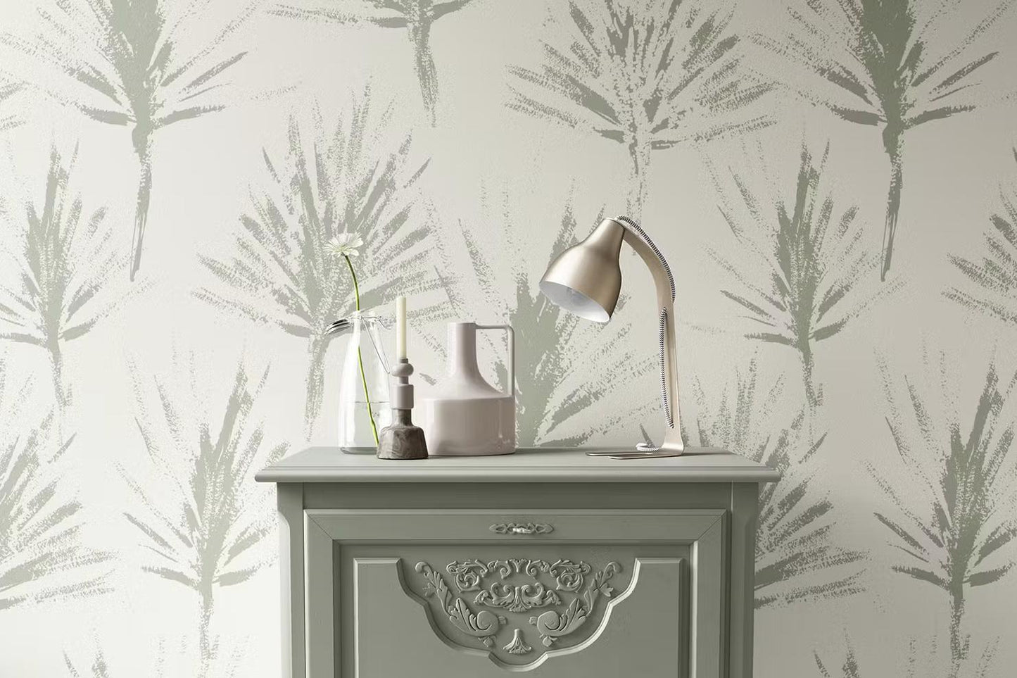 Painted Palm Twigs-PAMPA Wallcoverings