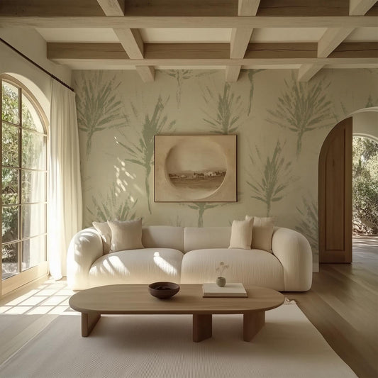 Painted Palm Twigs-PAMPA Wallcoverings