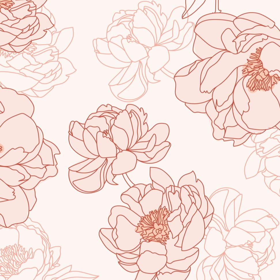 Pink Peonies-PAMPA Wallcoverings