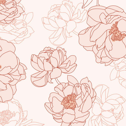 Pink Peonies-PAMPA Wallcoverings