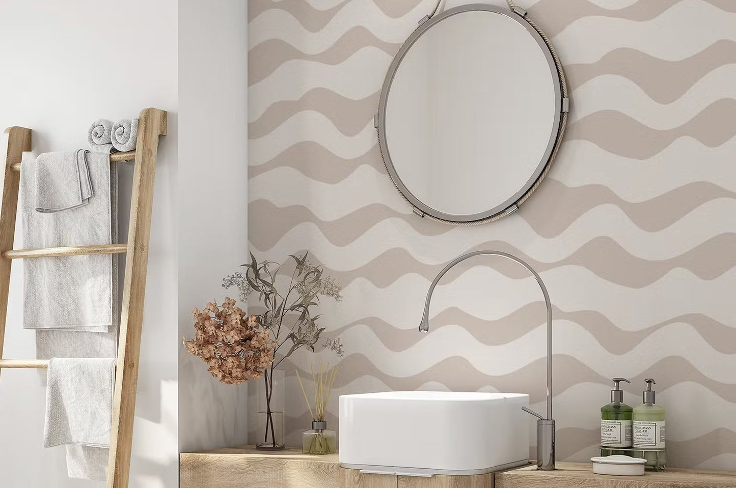 Powdery Waves-PAMPA Wallcoverings