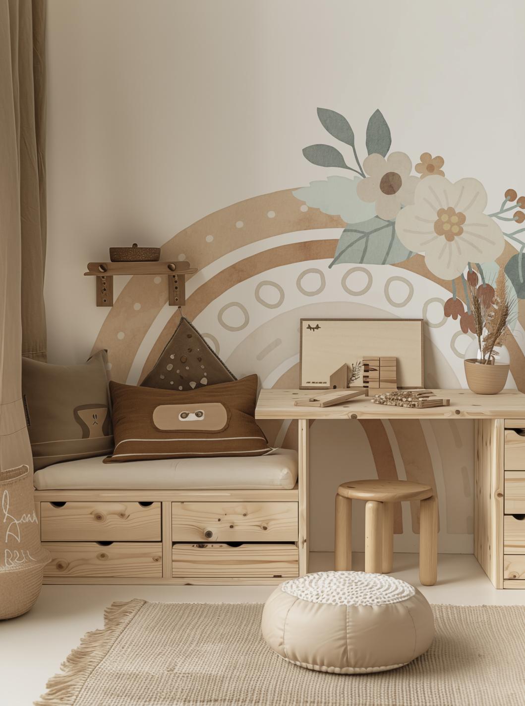 Rainbow Mural 1-PAMPA Wallcoverings