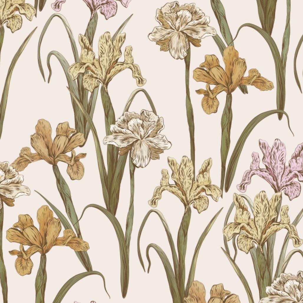 Soft Irises-PAMPA Wallcoverings