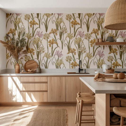Soft Irises-PAMPA Wallcoverings