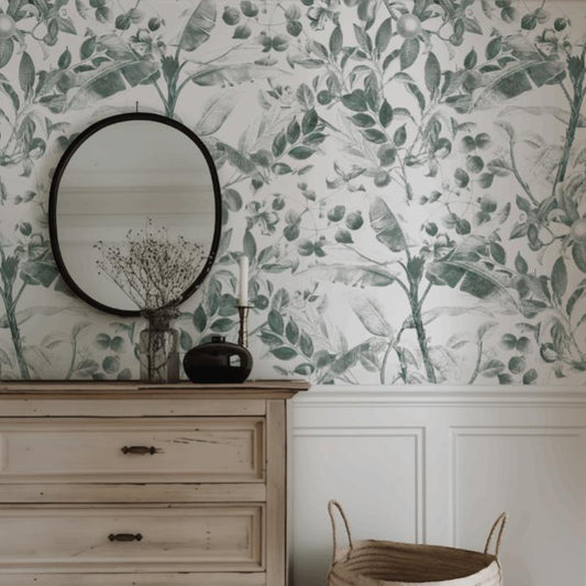 Subtle Botanical Foliage-PAMPA Wallcoverings