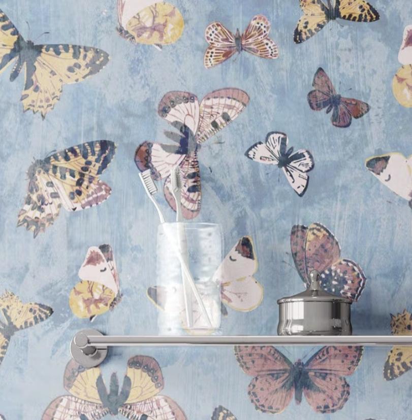 Summer Butterflies-PAMPA Wallcoverings