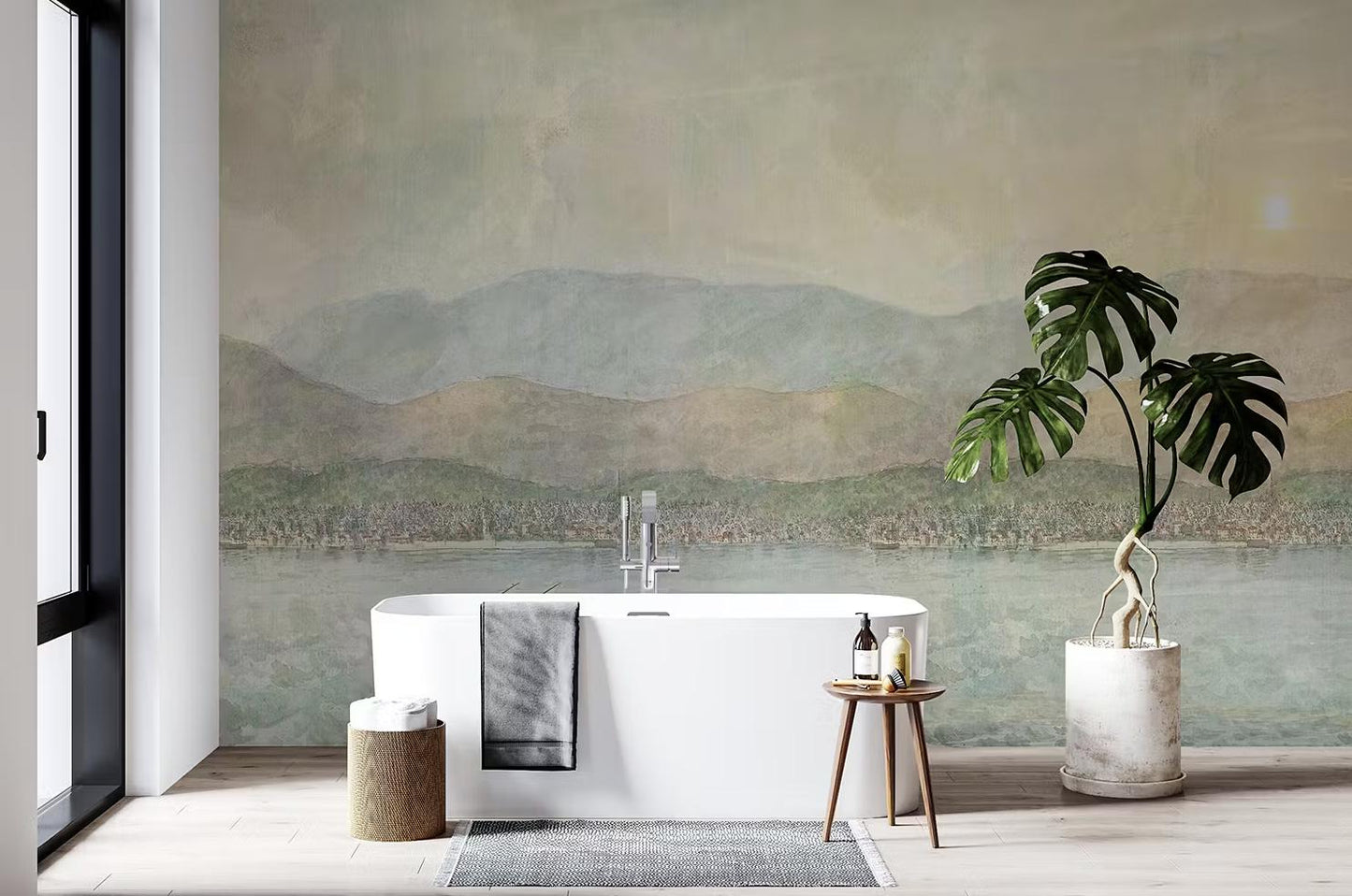 Sunset Landscape Mural-PAMPA Wallcoverings