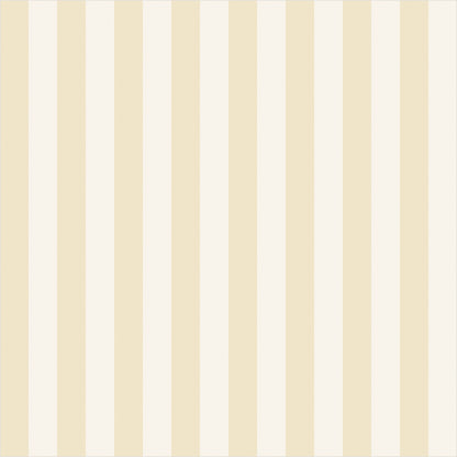 Buttercream & Warm Ivory – Thin Stripe Wallpaper - true-scale 62 cm swatch