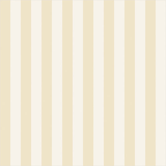 Buttercream & Warm Ivory – Thin Stripe Wallpaper - true-scale 62 cm swatch