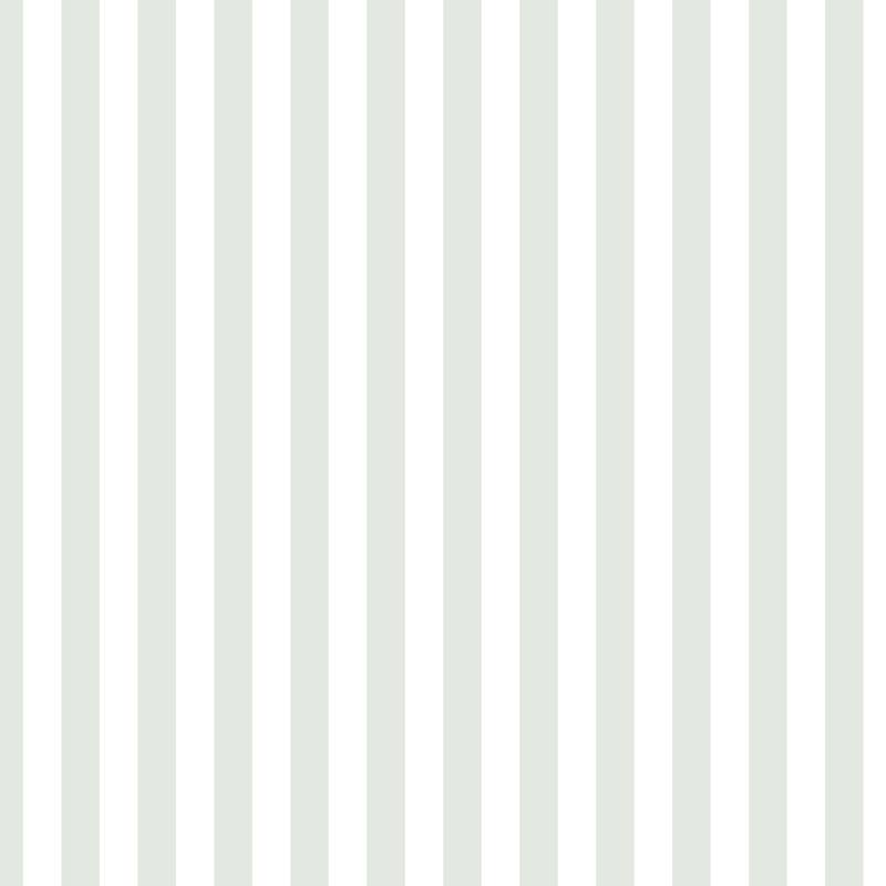 Thin Stripe Wallpaper in Cloud & Pale Sage – fine, narrow stripes on a pale sage ground