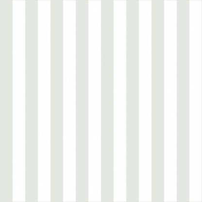 Cloud & Pale Sage – Thin Stripe Wallpaper - true-scale 62 cm swatch
