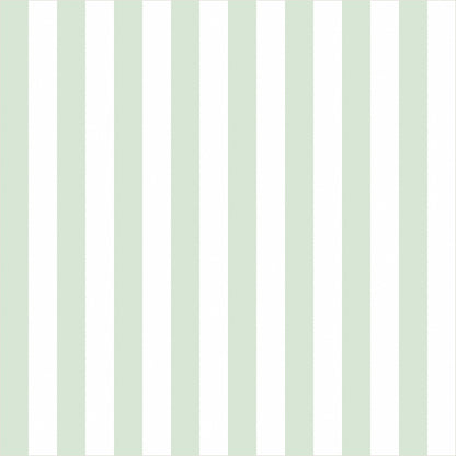 Cloud & Sage – Thin Stripe Wallpaper - true-scale 62 cm swatch