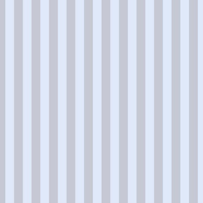 Thin Stripe Wallpaper in Dove Grey & Powder Blue – fine, narrow stripes on a powder blue ground