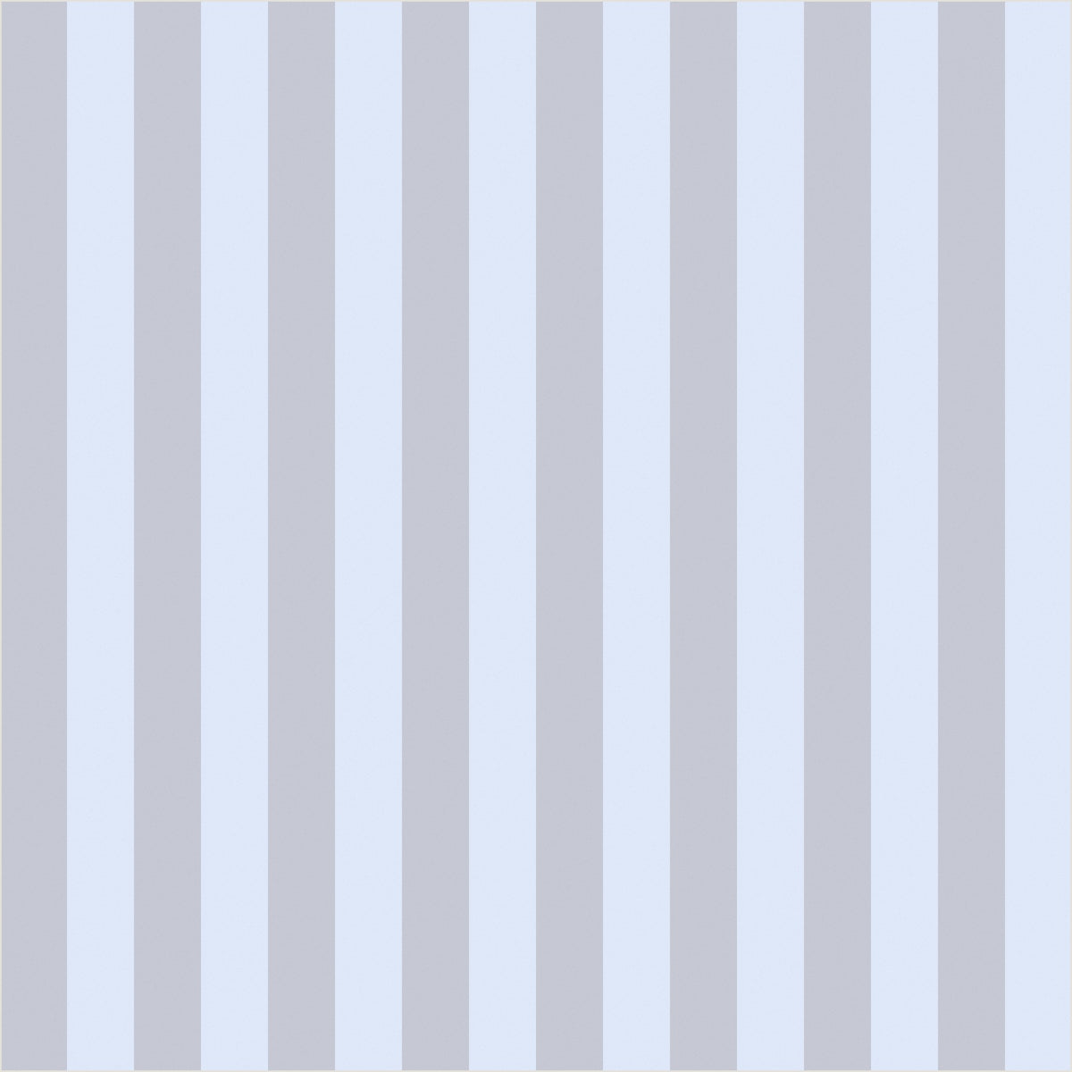 Dove Grey & Powder Blue – Thin Stripe Wallpaper - true-scale 62 cm swatch