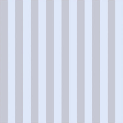 Dove Grey & Powder Blue – Thin Stripe Wallpaper - true-scale 62 cm swatch