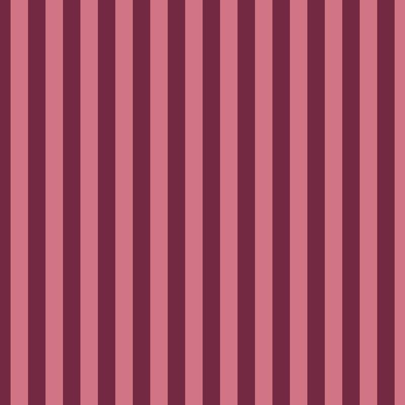 Thin Stripe Wallpaper in Merlot & Blush – fine, narrow stripes on a blush ground