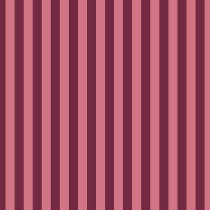Thin Stripe Wallpaper in Merlot & Blush – fine, narrow stripes on a blush ground