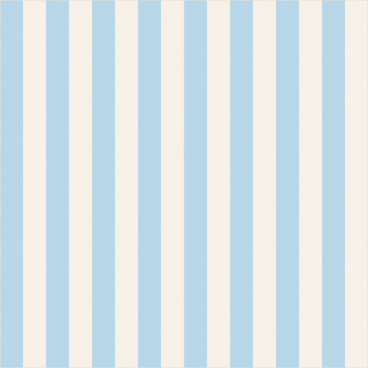 Powder Blue & Warm White thin stripe wallpaper, true-scale 62 cm swatch