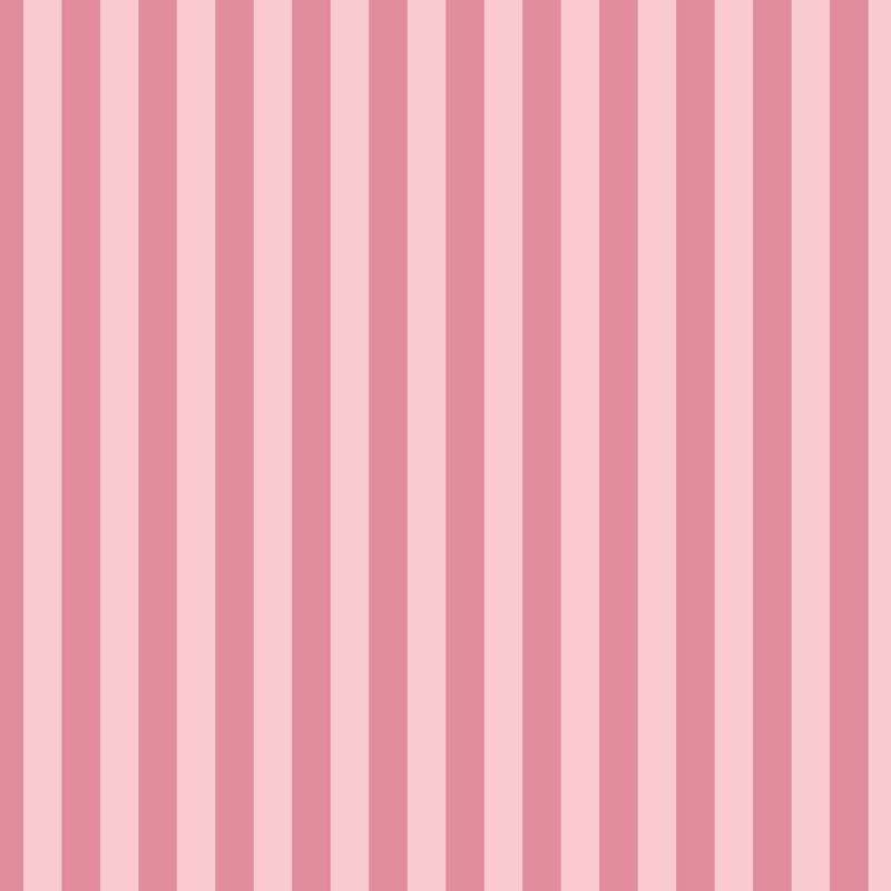 Thin Stripe Wallpaper in Rose Petal & Soft Blush – fine, narrow stripes on a soft blush ground