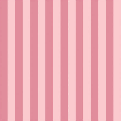 Rose Petal & Soft Blush – Thin Stripe Wallpaper - true-scale 62 cm swatch