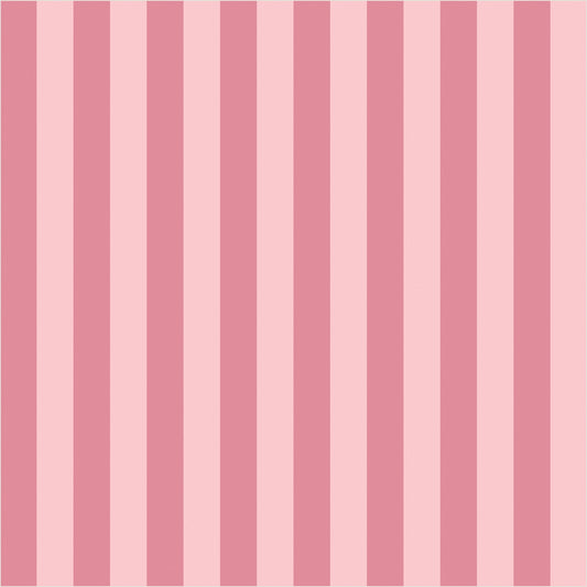 Rose Petal & Soft Blush – Thin Stripe Wallpaper - true-scale 62 cm swatch