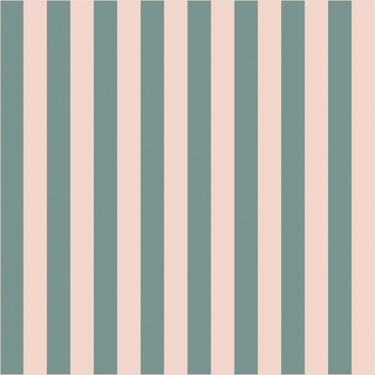 Sage Grey & Apricot Blush – Thin Stripe Wallpaper - true-scale 62 cm swatch