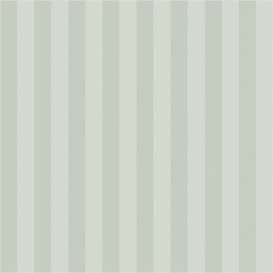 Sage Mist & Pale Eucalyptus – Thin Stripe Wallpaper - true-scale 62 cm swatch