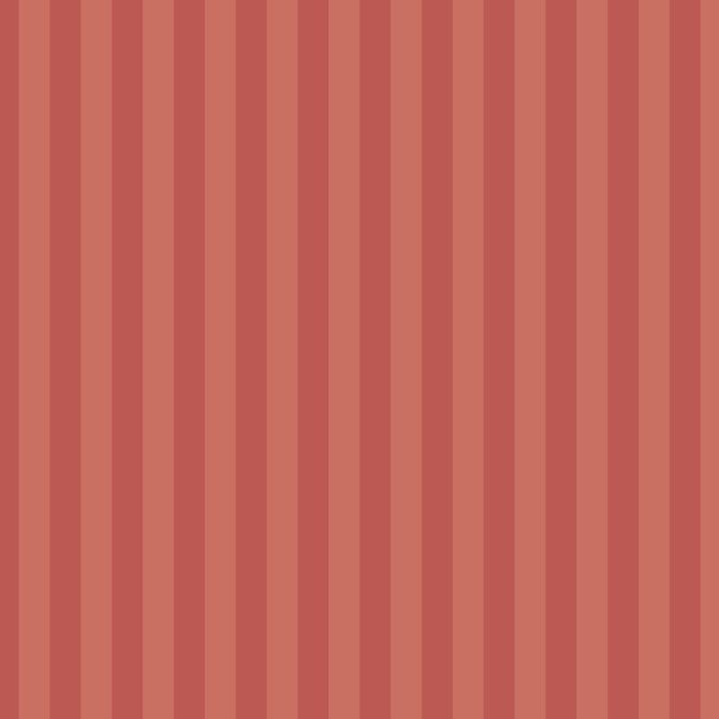 Thin Stripe Wallpaper in Terracotta & Baked Clay – fine, narrow stripes on a baked clay ground