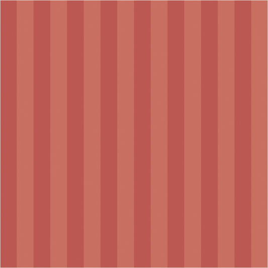 Terracotta & Baked Clay – Thin Stripe Wallpaper - true-scale 62 cm swatch