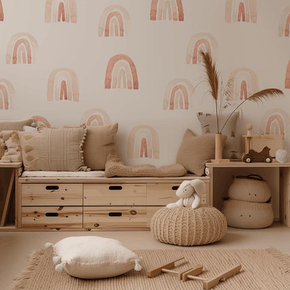 Watercolor Rainbows-PAMPA Wallcoverings