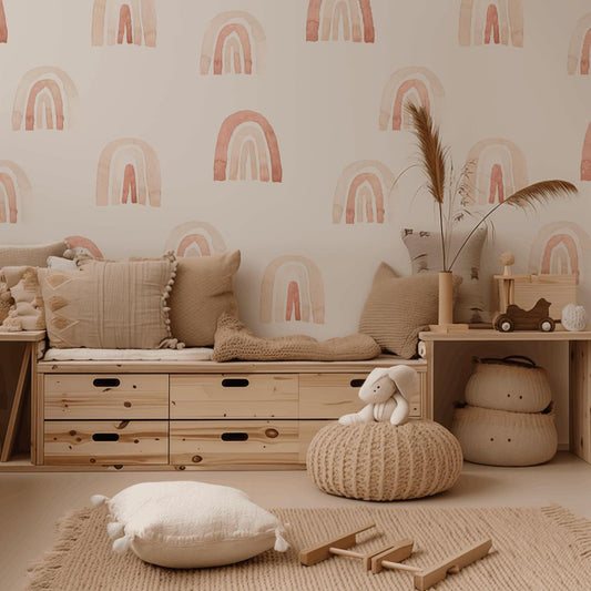 Watercolor Rainbows-PAMPA Wallcoverings