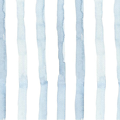 Watercolor Stripes - Blue-PAMPA Wallcoverings