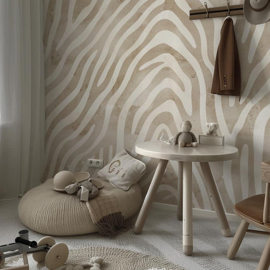 Watercolor Zebra-PAMPA Wallcoverings