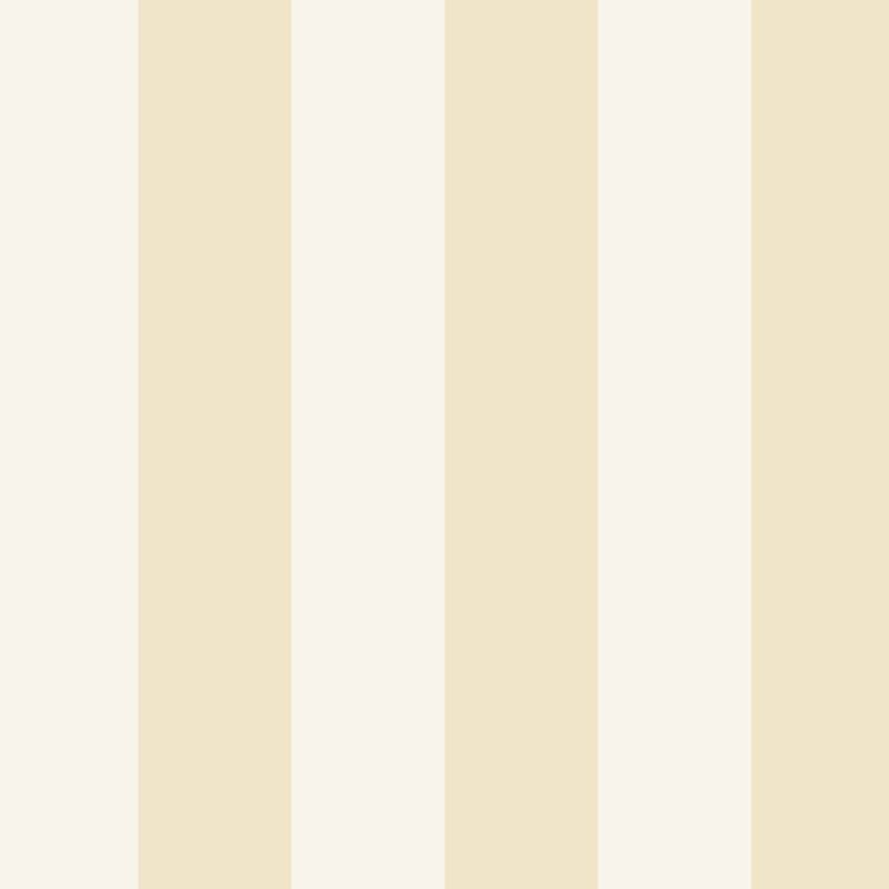 Wide Stripe Wallpaper in Buttercream & Warm Ivory – graphic, wide stripes on a warm ivory ground