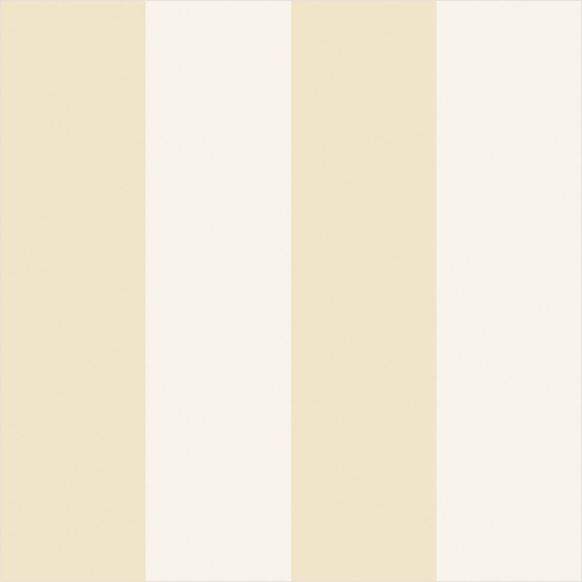 Buttercream & Warm Ivory – Wide Stripe Wallpaper - true-scale 62 cm swatch