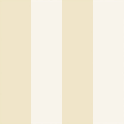 Buttercream & Warm Ivory – Wide Stripe Wallpaper - true-scale 62 cm swatch