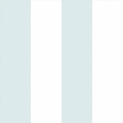 Cloud & Powder Blue – Wide Stripe Wallpaper - true-scale 62 cm swatch