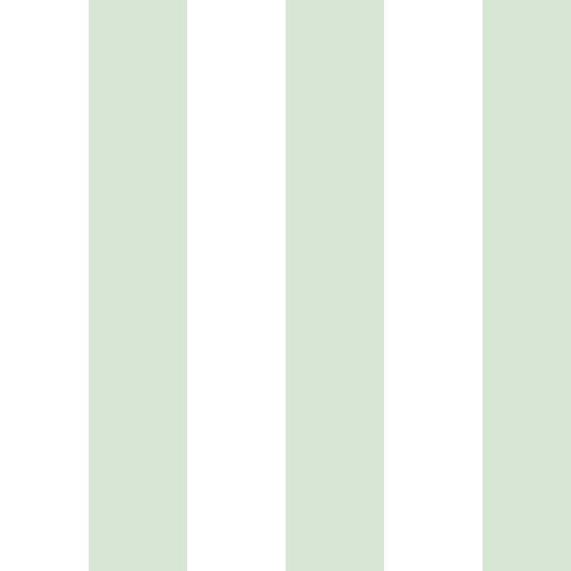 Wide Stripe Wallpaper in Cloud & Sage – graphic, wide stripes on a sage ground