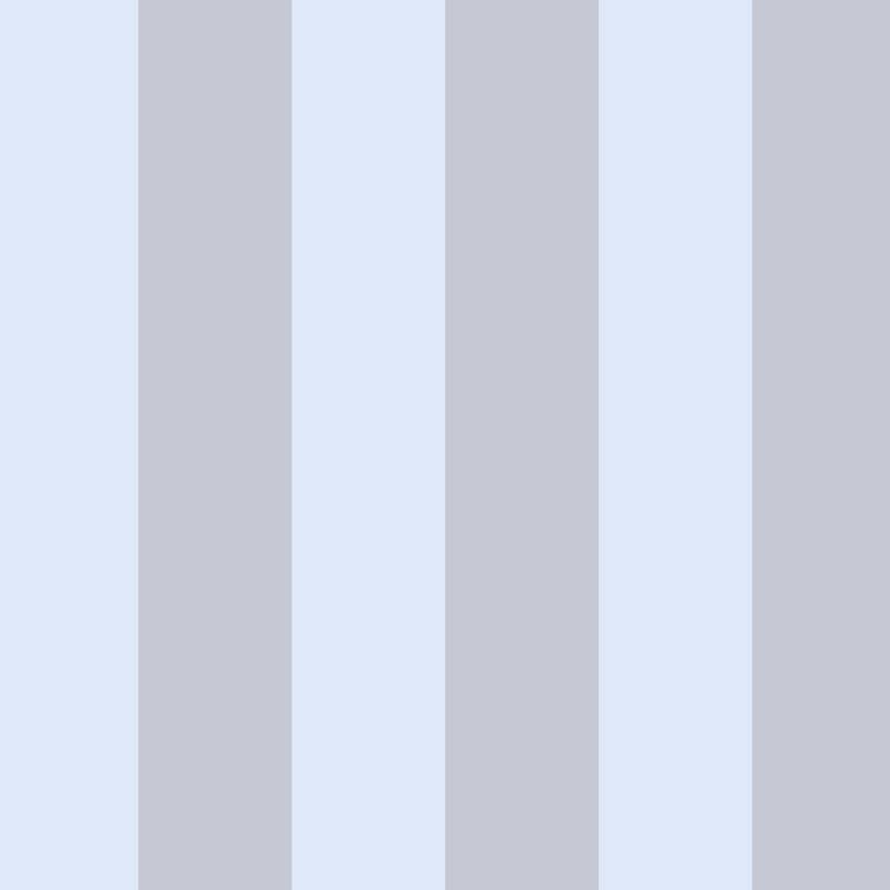 Wide Stripe Wallpaper in Dove Grey & Powder Blue – graphic, wide stripes on a powder blue ground