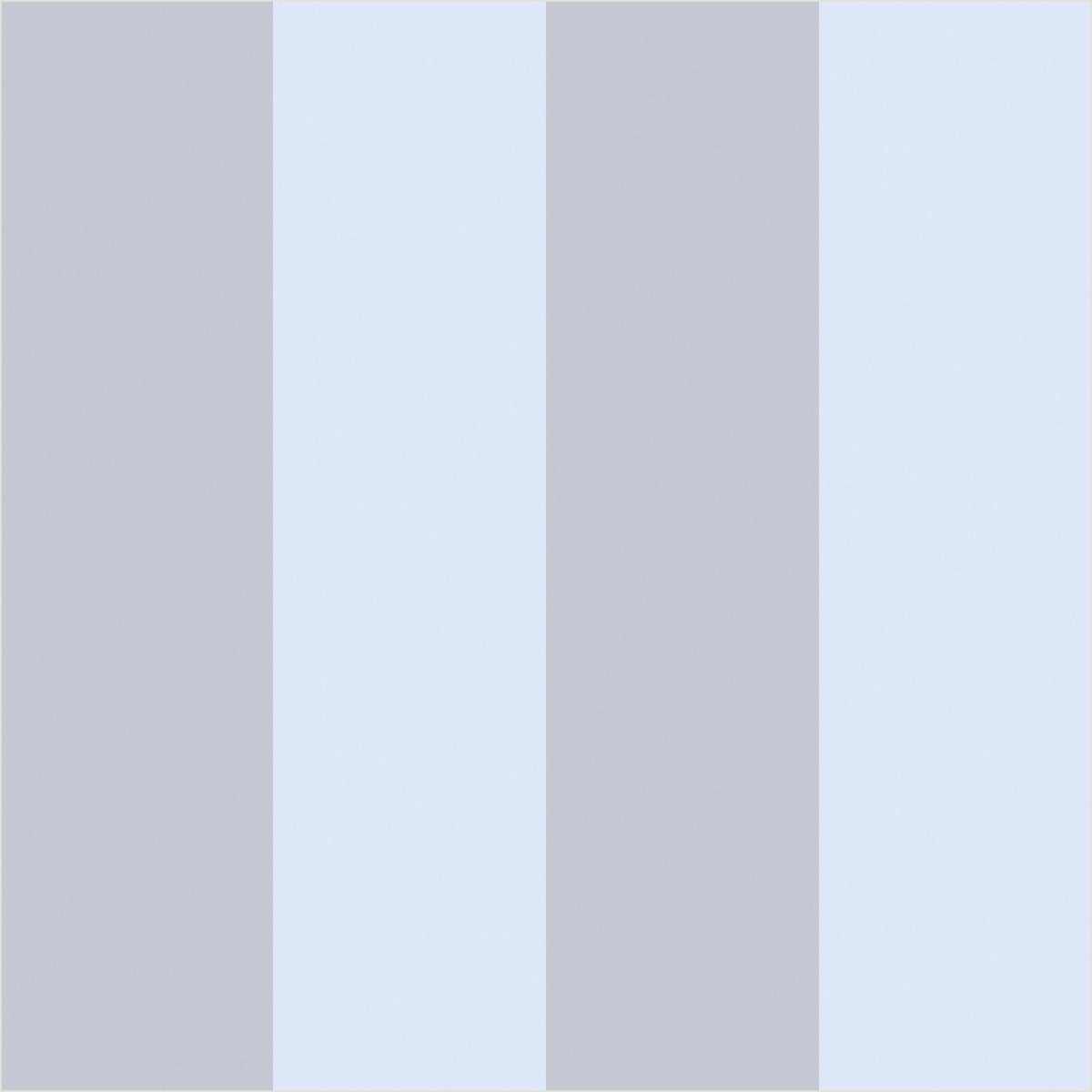 Dove Grey & Powder Blue – Wide Stripe Wallpaper - true-scale 62 cm swatch