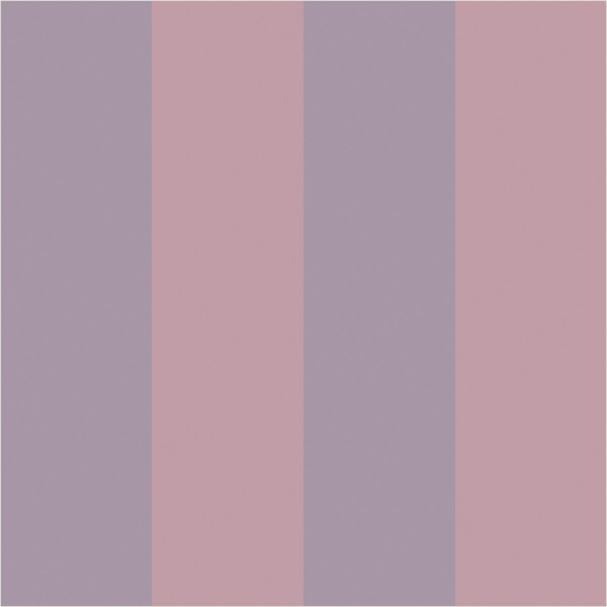 Dusty Lilac & Mauve Rose – Wide Stripe Wallpaper - true-scale 62 cm swatch
