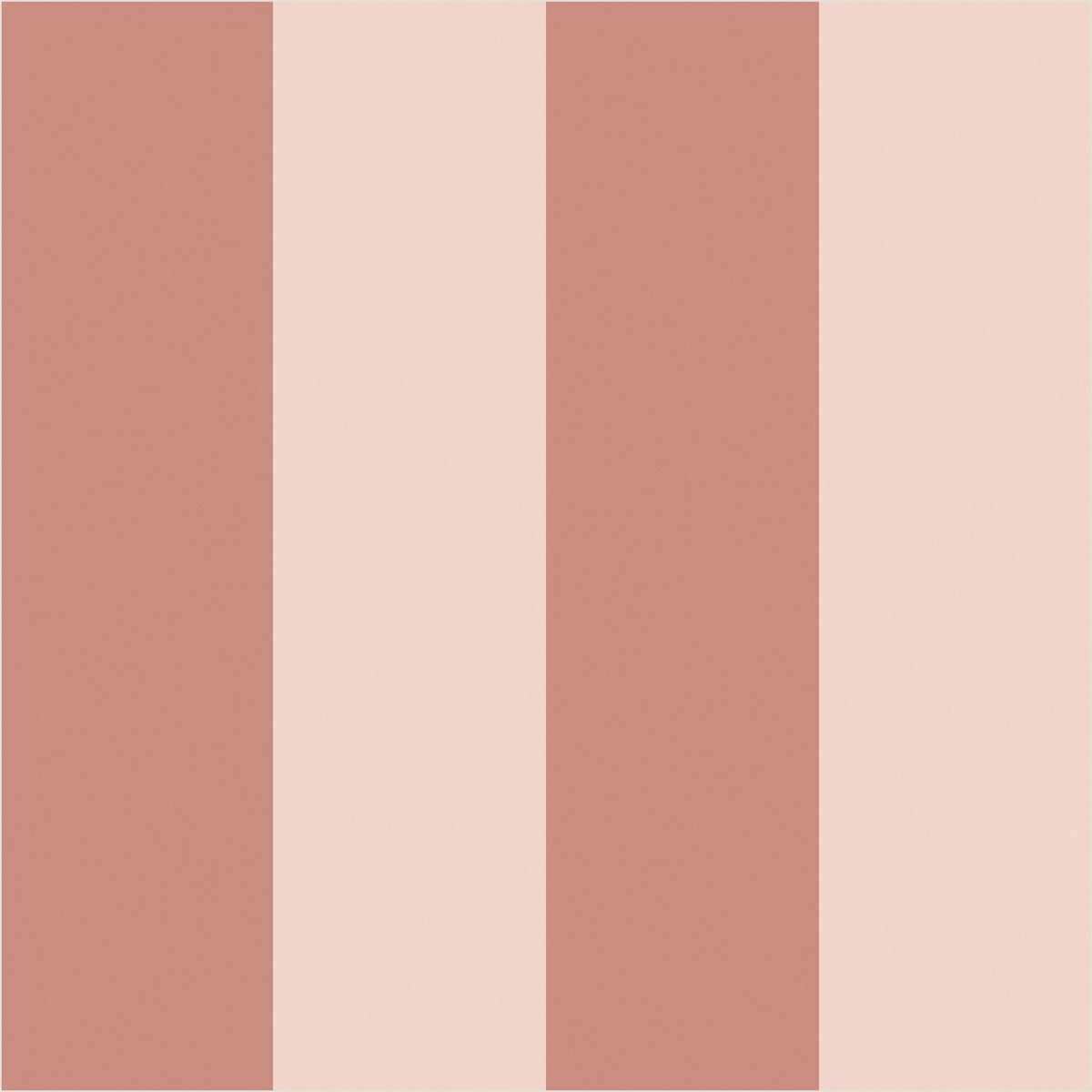 Dusty Rose & Apricot Blush – Wide Stripe Wallpaper - true-scale 62 cm swatch