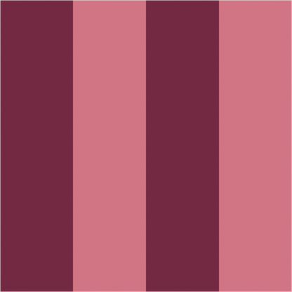 Merlot & Blush – Wide Stripe Wallpaper - true-scale 62 cm swatch