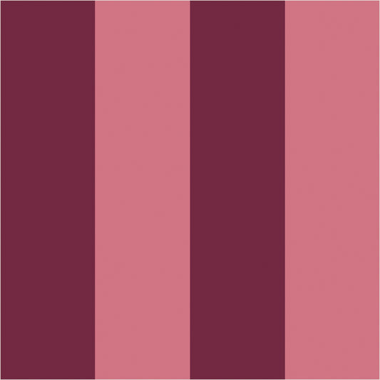 Merlot & Blush – Wide Stripe Wallpaper - true-scale 62 cm swatch