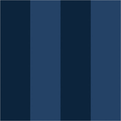 Midnight Navy & Indigo – Wide Stripe Wallpaper - true-scale 62 cm swatch