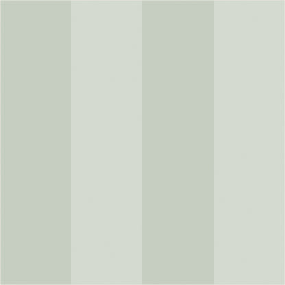Sage Mist & Pale Eucalyptus – Wide Stripe Wallpaper - true-scale 62 cm swatch
